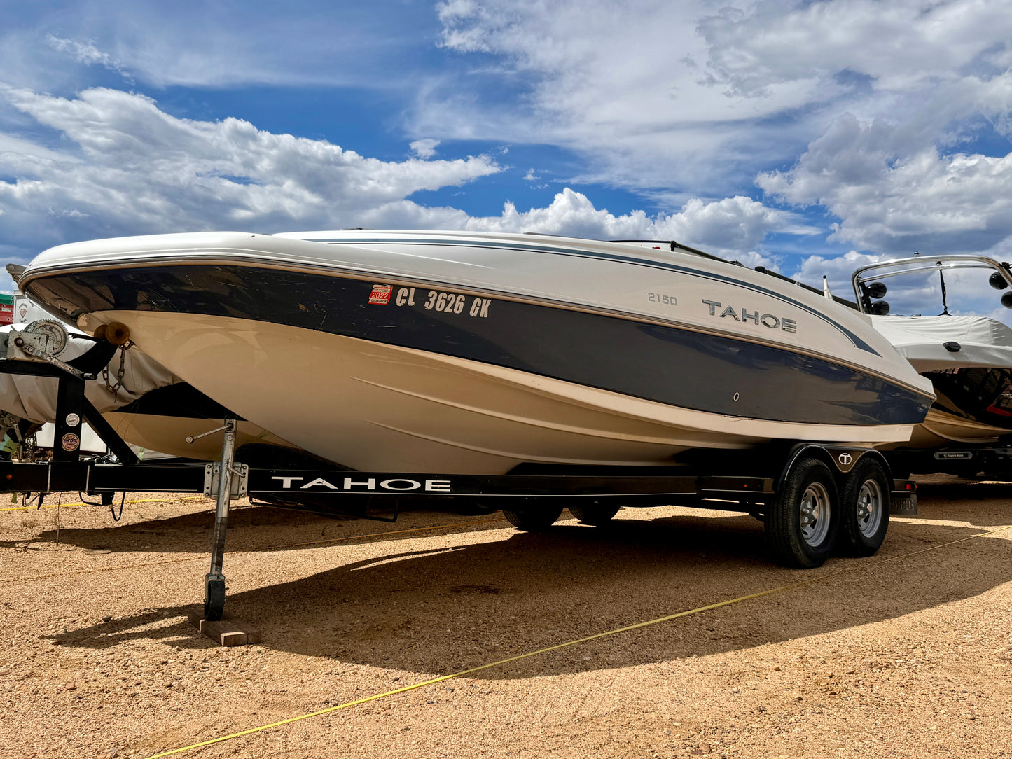 2016 Tahoe 2150 Deck Boat w/ 150HP Mercury Outboard